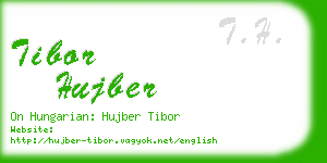 tibor hujber business card